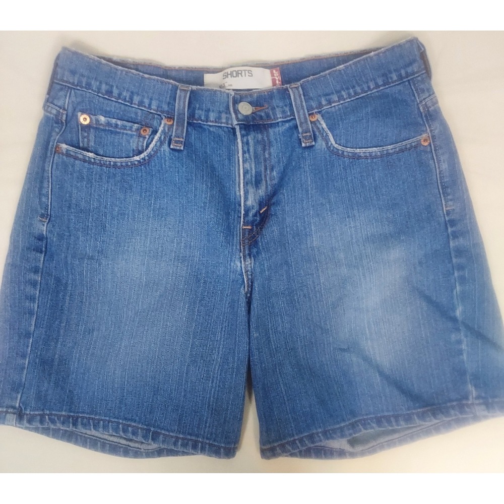 Levis Denim Shorts Womens Blue Jean Shorts Casual Everyday Size 10